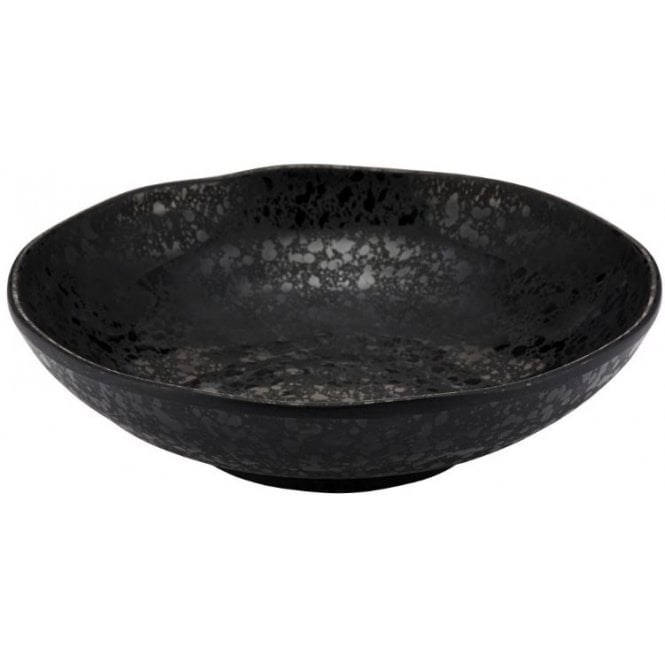 Dalebrook Noir Mineral Crackle Glaze Melamine Bowl 240x50mm (Box Of 12)