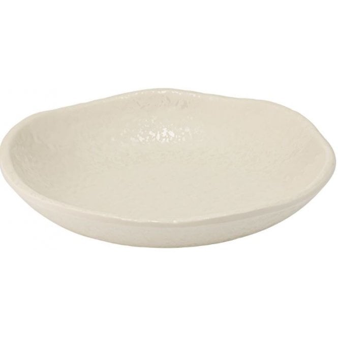 Dalebrook Parchment Mineral Crackle Glaze Melamine Plate 205x43mm (Box Of 12)