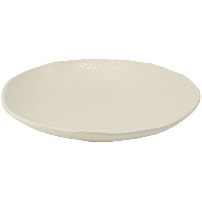 Dalebrook Parchment Mineral Crackle Glaze Melamine Plate 300x52mm (Box Of 12)