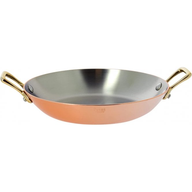De Buyer  Copper Dish 2 Brass Handles - 16cm