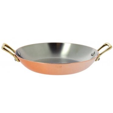 De Buyer Copper Dish 2 Brass Handles - 24cm