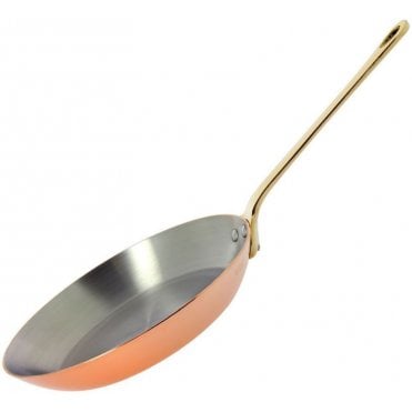 De Buyer Copper Frypan Brass Handle - 28cm