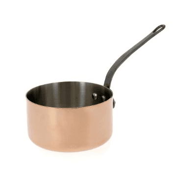 De Buyer Copper Saucepan Cast Handle - 14cm / 1.2L