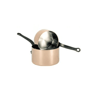 De Buyer Copper Saucepans Cast Handles - Set Of 5 - 12/20cm