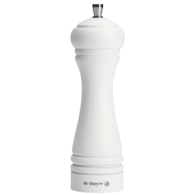 De Buyer Java Salt Mill Matt White 18cm
