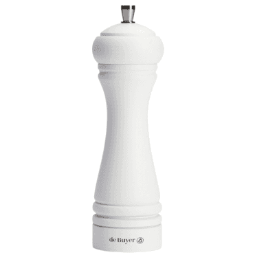 Java Salt Mill Matt White 18cm