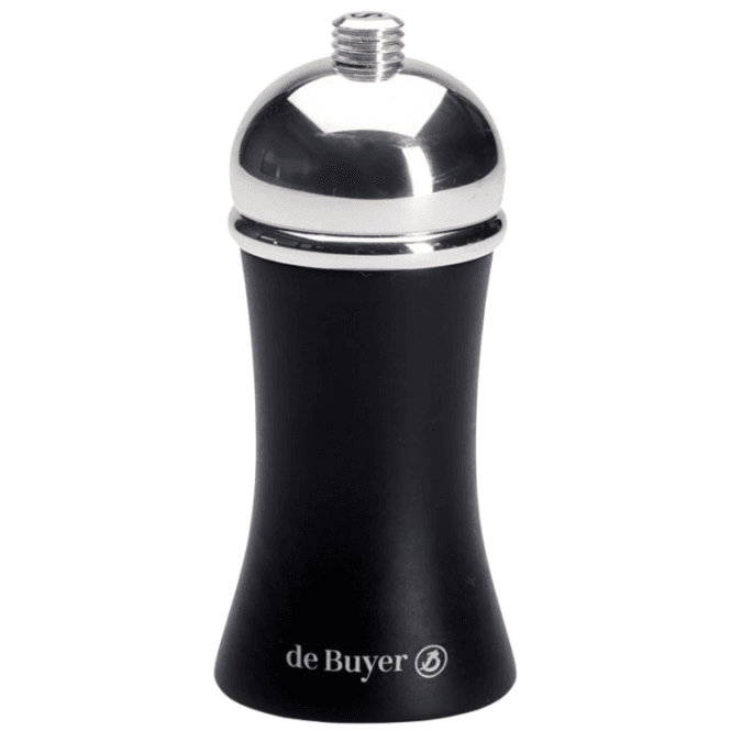 De Buyer Marlux 11cm Valse Pepper Mill Ebony & Silver
