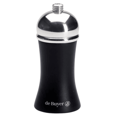 Marlux 11cm Valse Salt Mill Ebony & Silver