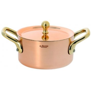 Mini Copper Stewpan With Lid 13cm