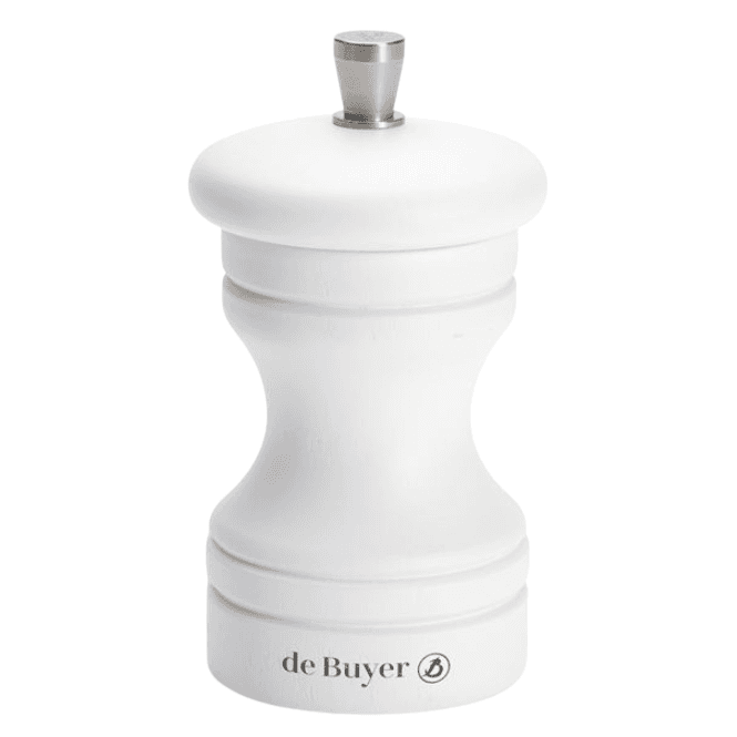 De Buyer Paso Pepper Mill Matt White 10cm