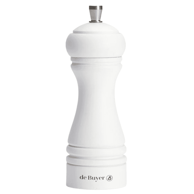 De Buyer Pepper Mill Matt White 14cm Marlux Java (Box Of 6)