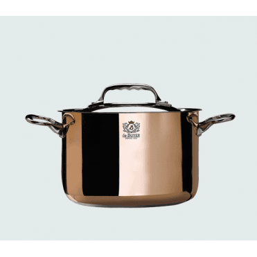 Stewpan With Lid Copper Prima Matera Induction 24cm