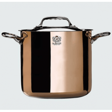 Stockpot With Lid Copper Prima Matera Induction 20cm