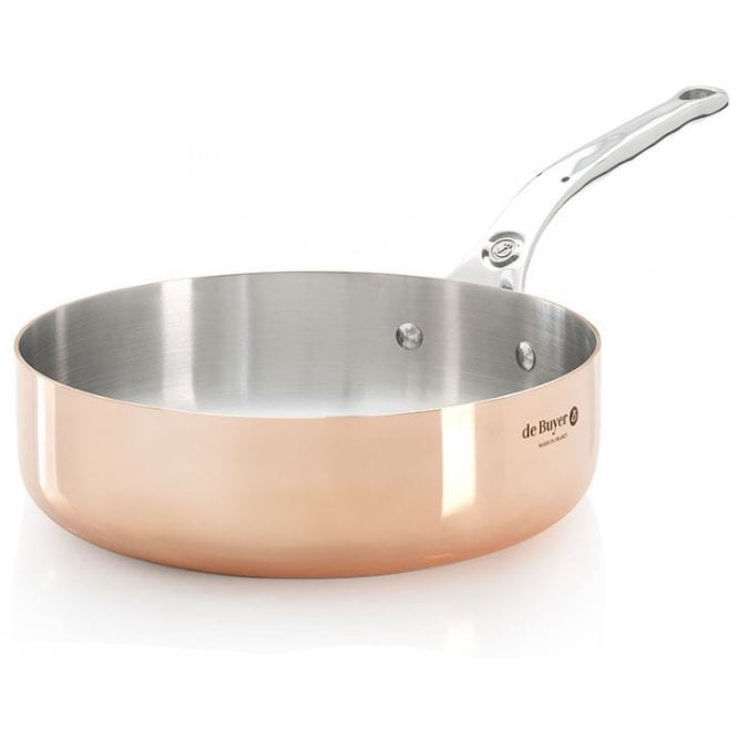 De Buyer Straight Saute-pan Copper Prima Matera Induction 16 Cm