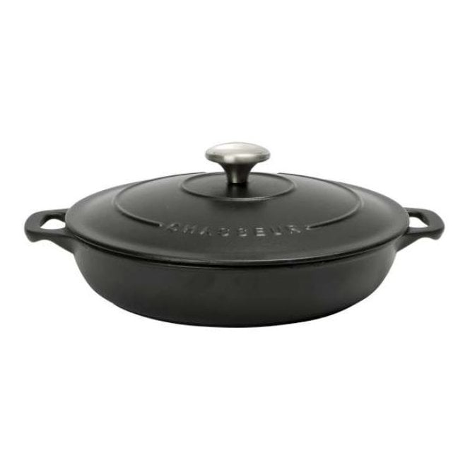Dexam Round Serving Casserole Black 24cm/1.7L