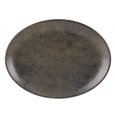 Ebony Oval Plate - 31cm / 12"