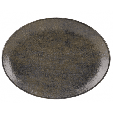 Ebony Oval Plate - 36cm / 14" (Box of 6)