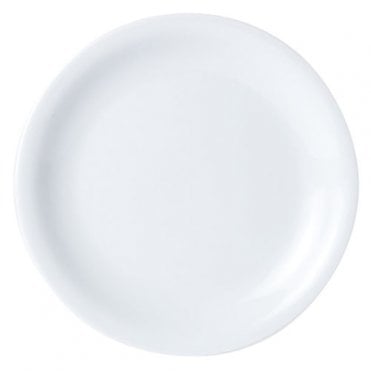 Narrow Rim Plate Porcelite 22cm/9" (Box Of 6)