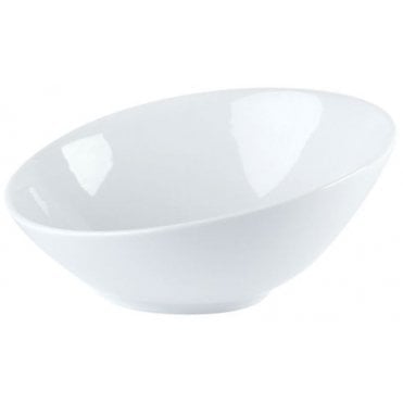 Porcelite Angled Bowl 23cm/9" (Box Of 6)