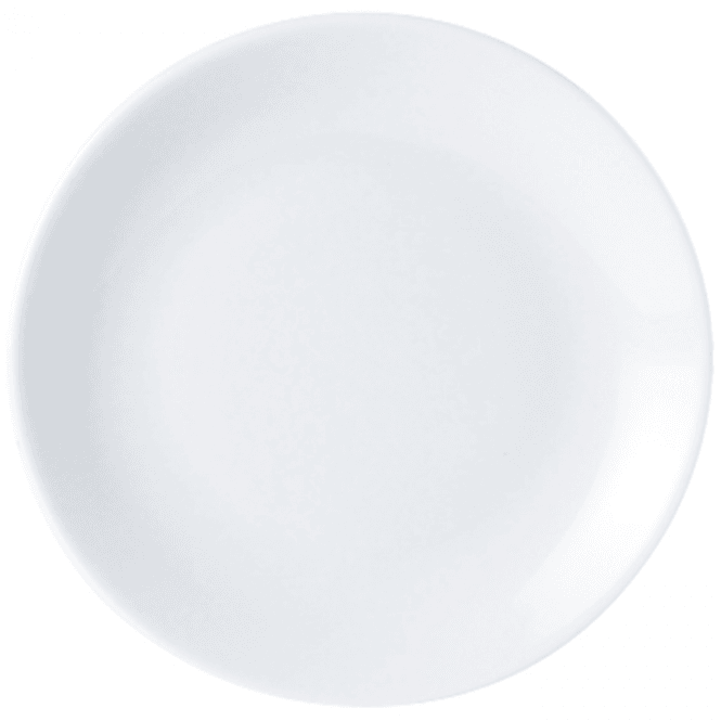DPS Tableware Porcelite Coupe Shaped Plate 26cm/10
