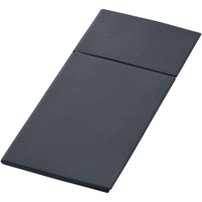 Duni letto Cutlery Pocket 40x48cm Black (Box Of 200)