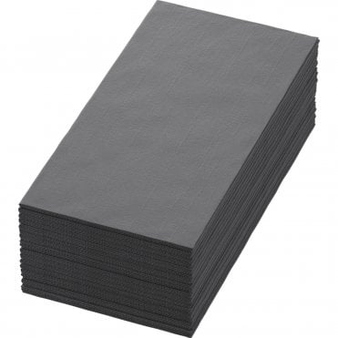 Dunisoft / Airlaid Granite Grey Napkin 40cm - 8 Fold (Box of 360)