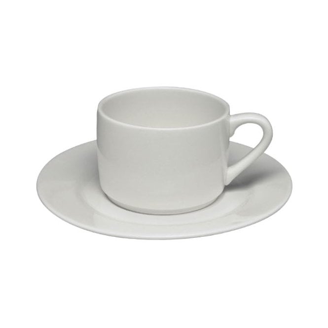 Elia Tableware Glacier Stacking Tea Cup 240ml / 8.5oz (Box Of 12)