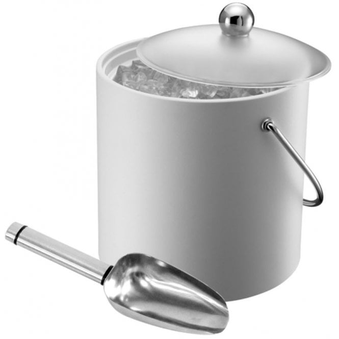 Elia Tableware Ice Bucket 2L / 70.4oz Insulated C/w Scoop White