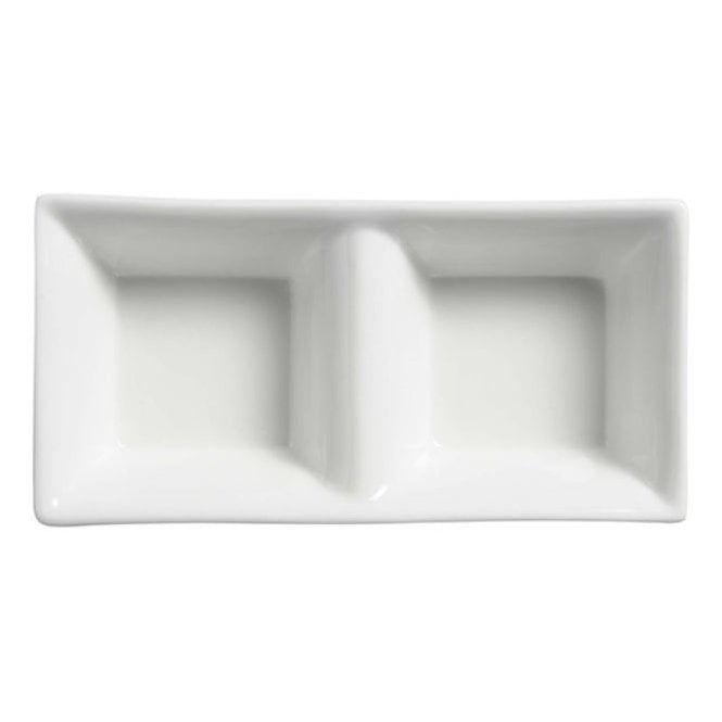 Elia Tableware Orientix Double Sauce Dish 14.5cm/5.5