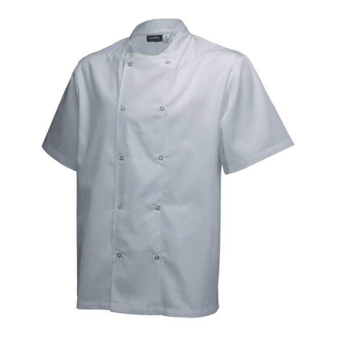 Genware Basic Stud Jacket Double Breasted Short Sleeve X-large
