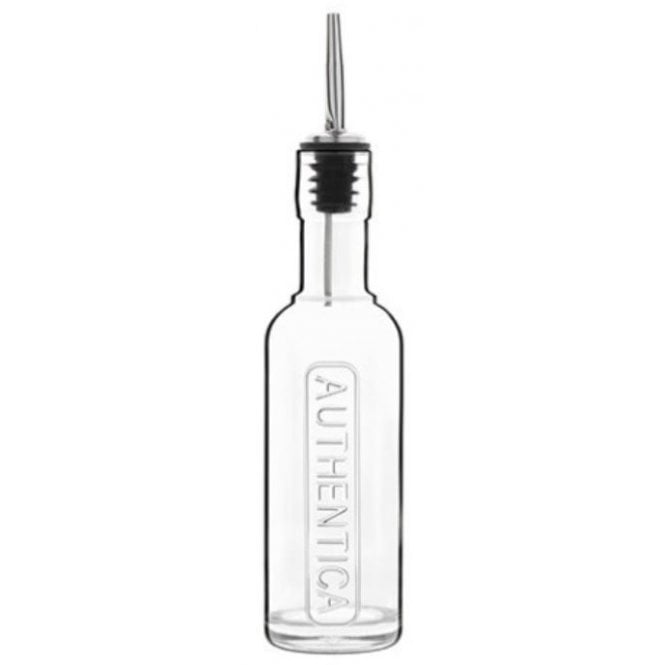 Genware Bitter Bottle - 17.5oz (50cl) With Silicone / Steel Pourer (Box Of 12)