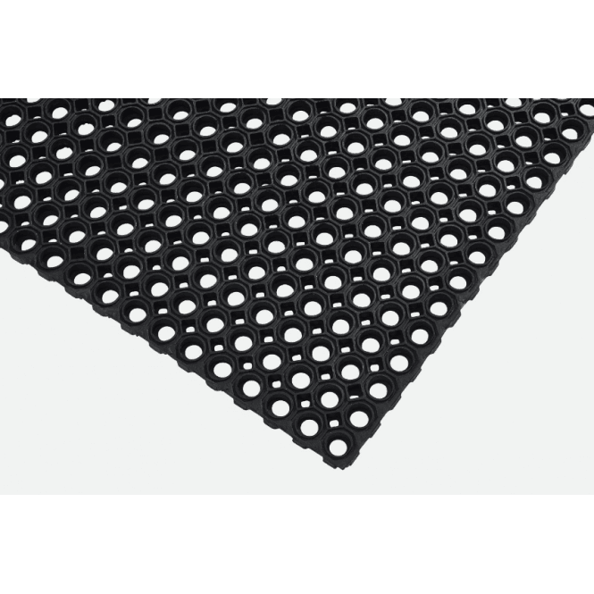 Genware Black Anti Slip Floor Matting (1.5m x 1m) 58x39