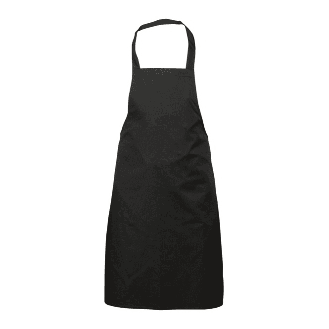 Genware Black Bib Apron