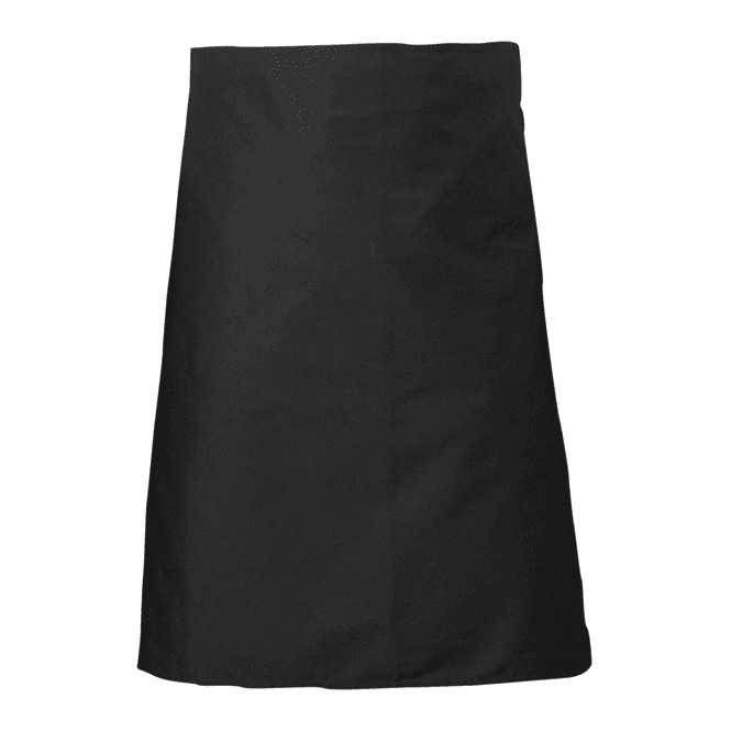 Genware Black Waist Apron 70cm / 27.5
