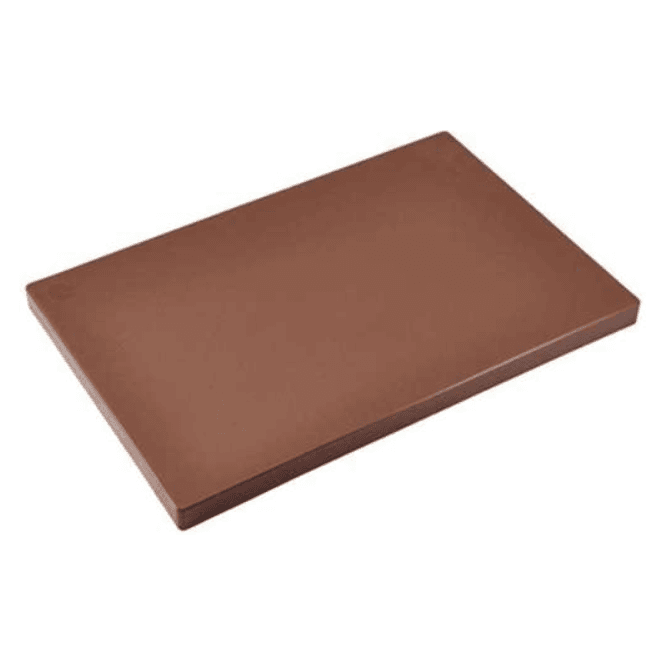 Genware Brown Cutting Board 18x12x1
