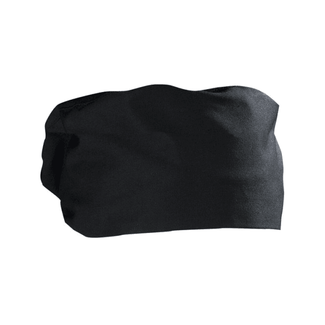 Genware Chefs Beanie Hat Black With Air Vents