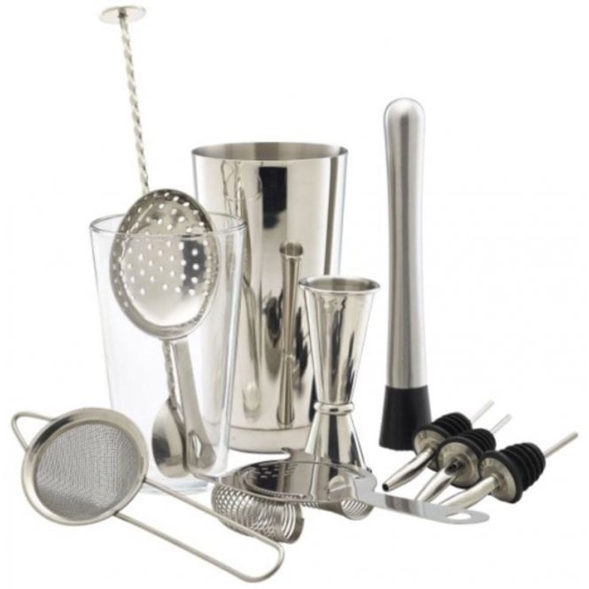 Genware Cocktail Bar Kit 11 Pieces