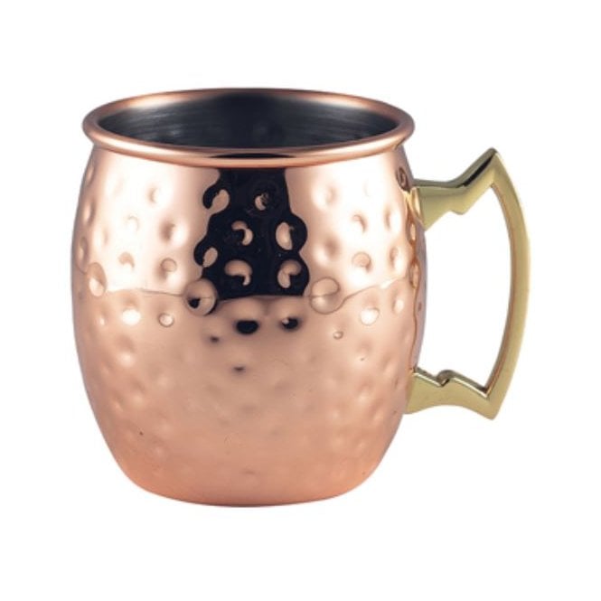 Genware Copper Barrel Mug 40cl / 14oz Hammered