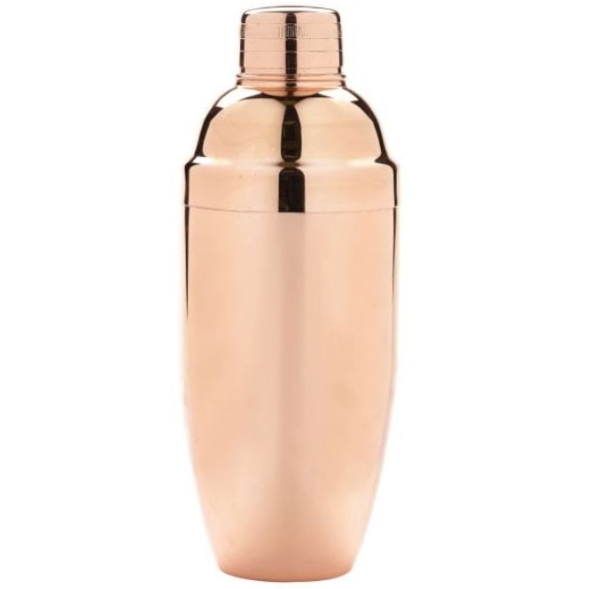Genware Copper Cocktail Shaker 3 Piece -50 Cl/17.5 Oz