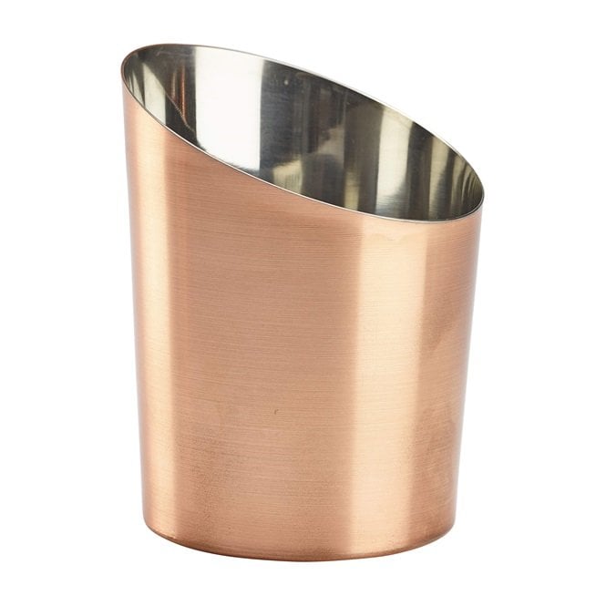 Genware Copper Plated Angled Cone 11.6 X 9.5cm