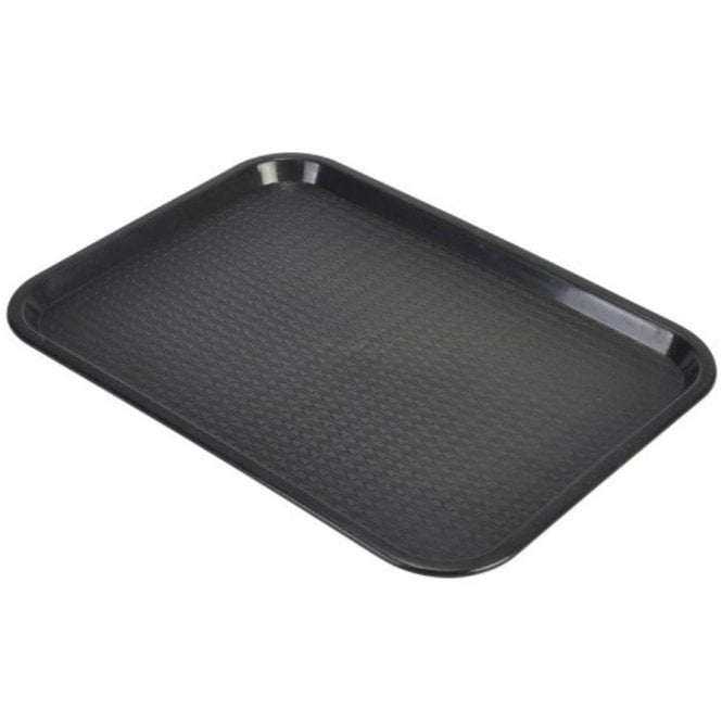 Genware Fast Food Tray Black 42x31cm (16x12