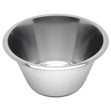 Flat Base 3 Litre 230mm / 9"  Mixing Bowl 5" Deep