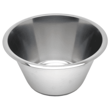 Flat Base 4 Litre 240mm / 9.5"  Mixing Bowl 5" Deep