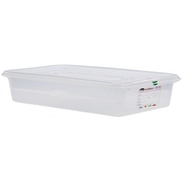 Gastronorm Storage Box 1/1 - 100mm - 13L - C/w Lid (Box Of 6)