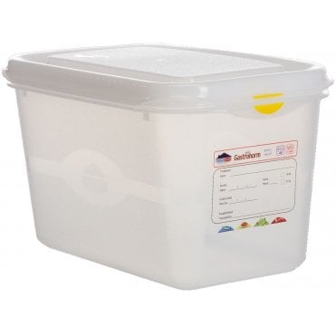Gastronorm Storage Box 1/4 With Lid - 150mm Deep, 4.3L Capacity (Box Of 6)