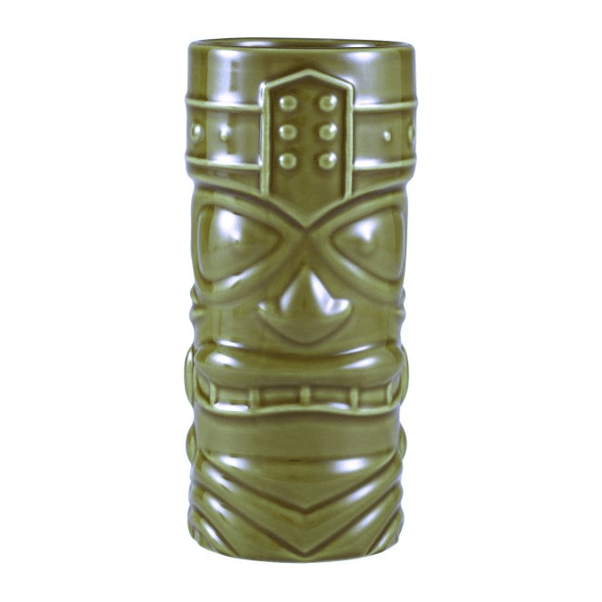 Genware Green Tiki Mug 40cl/14oz 16.5x7.5cm (Box Of 12)