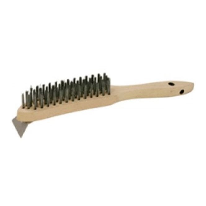Genware Grill Brush With Scraper On Front