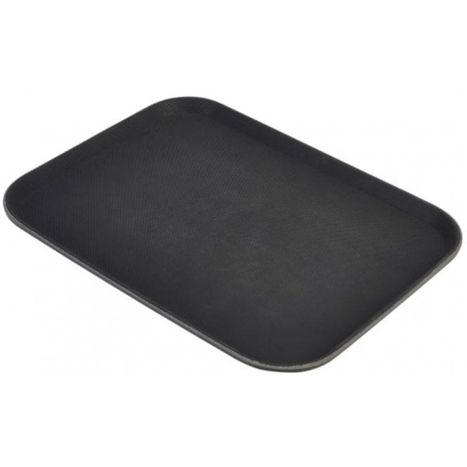 Genware Griptite Tray Black Rectangular 38x51cm (15x20