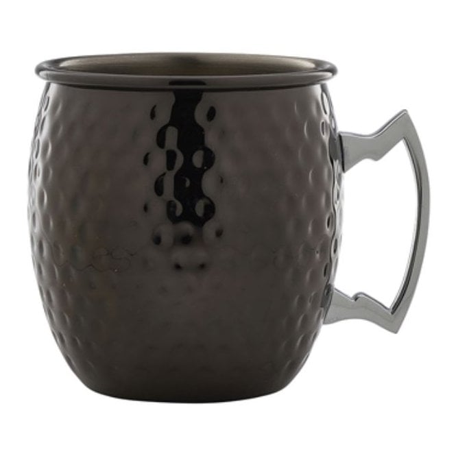 Genware Gun Metal Barrel Mug 55cl / 19.25oz Hammered