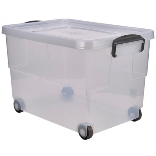 Genware Mobile Food Bin 60L - 59 X 40 X 38cm